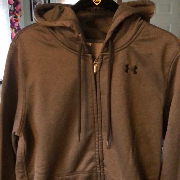 Men’s Small Under Armor zip up fleece lined hoodie - Picture 2 of 5
